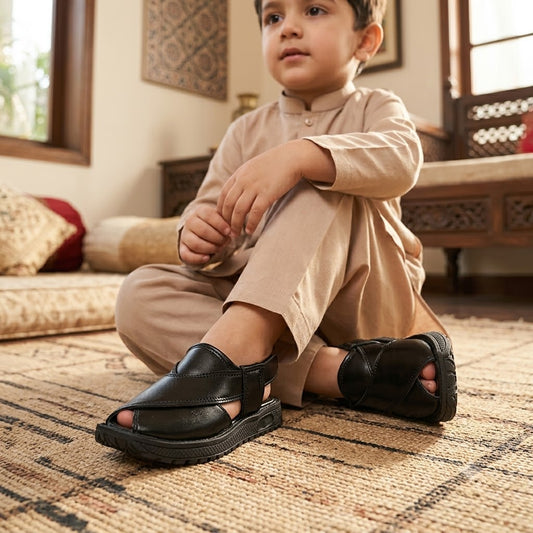 BOYS SANDAL KF10063-BLACK