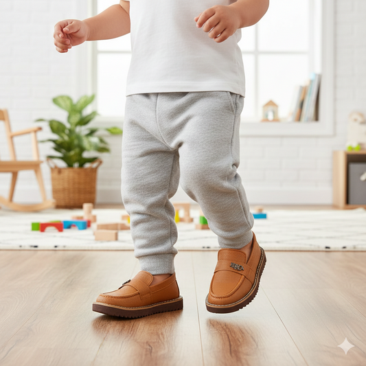 BOYS LOAFERS KF10036-MUSTARD