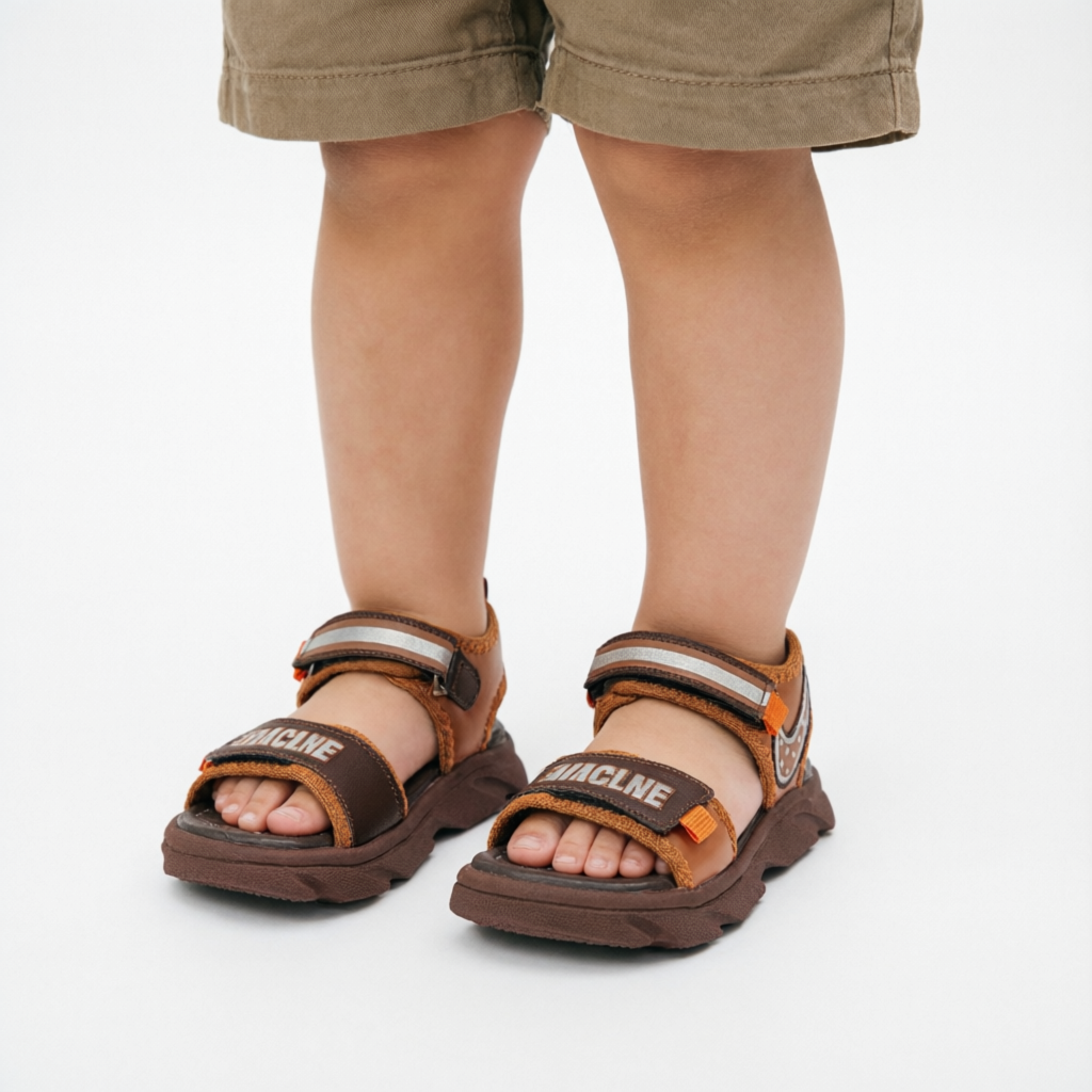 BOYS SANDAL KF10064-BROWN