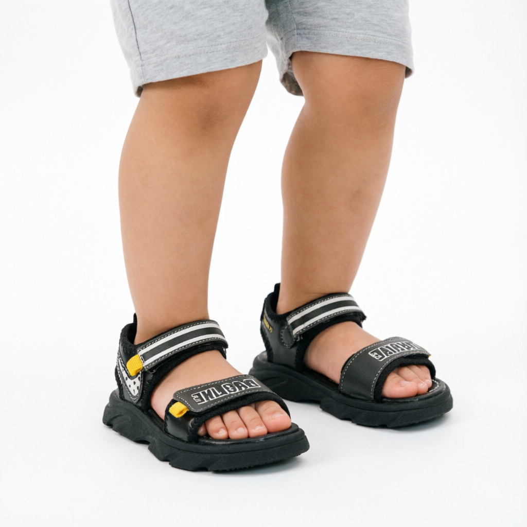 BOYS SANDAL KF10065-BLACK