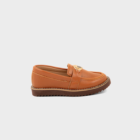 BOYS LOAFERS KF-10097-BROWN