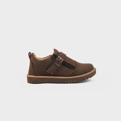 BOYS SNEAKERS KF10013-BROWN
