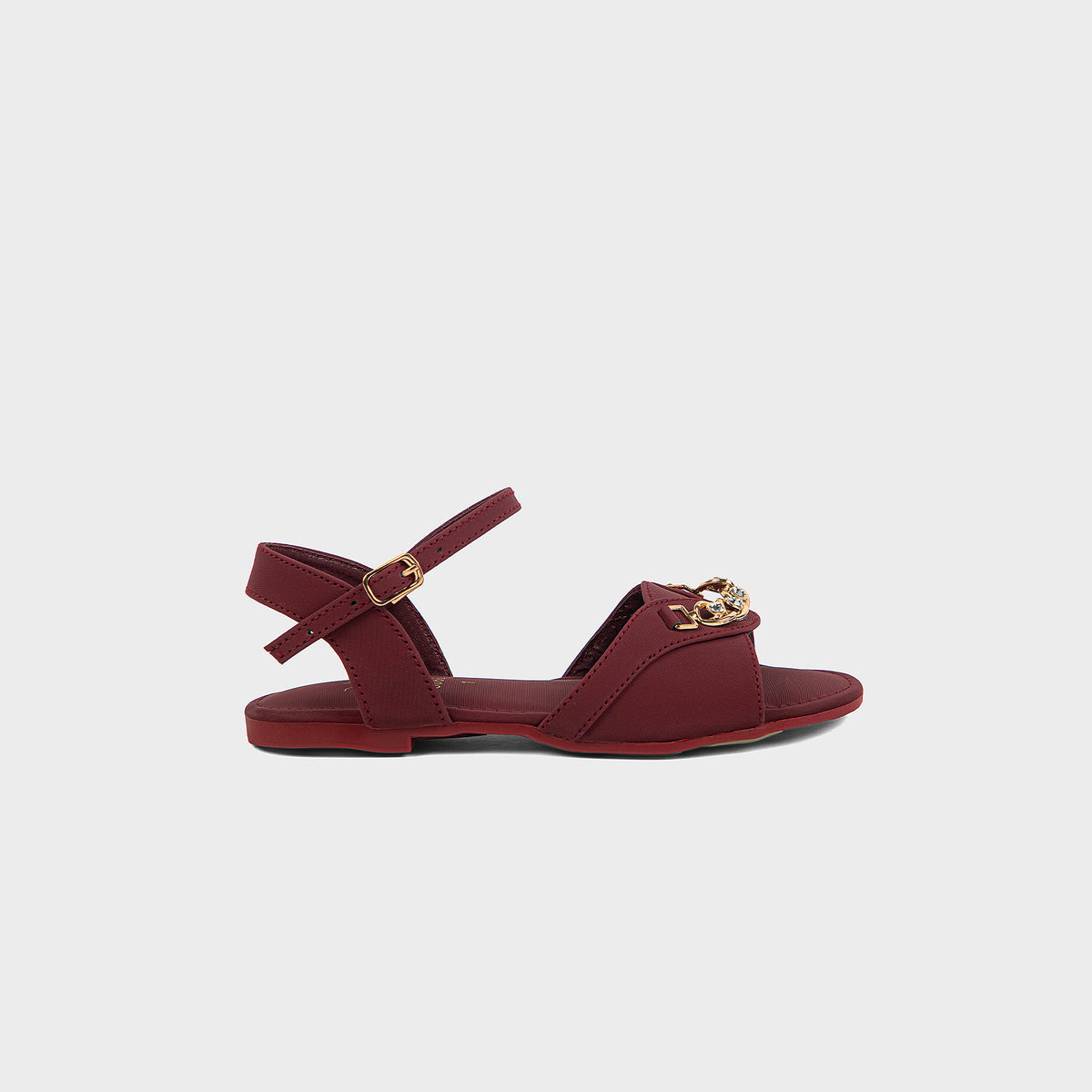 GIRLS SANDAL KF20005-MAROON