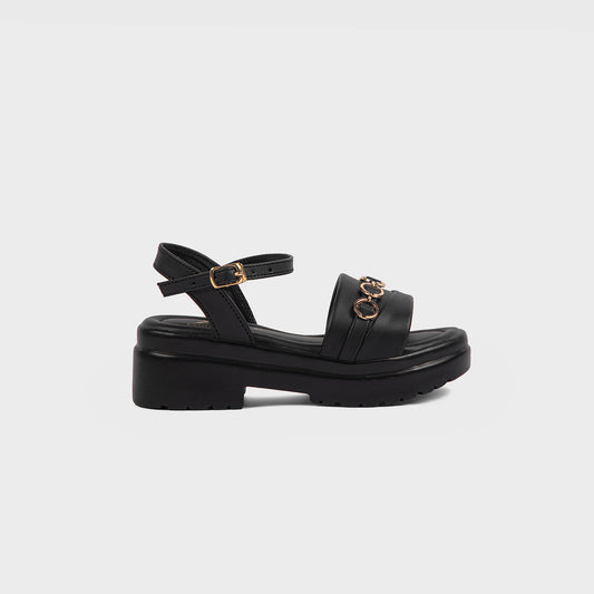 GIRLS SANDAL KF20001-BLACK