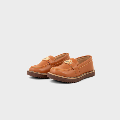BOYS LOAFERS KF-10097-BROWN