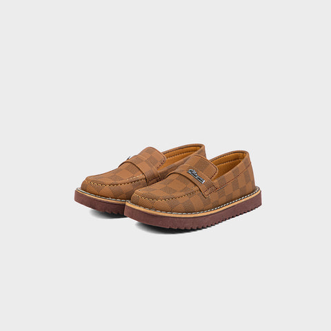 BOYS LOAFERS KF10035-BROWN