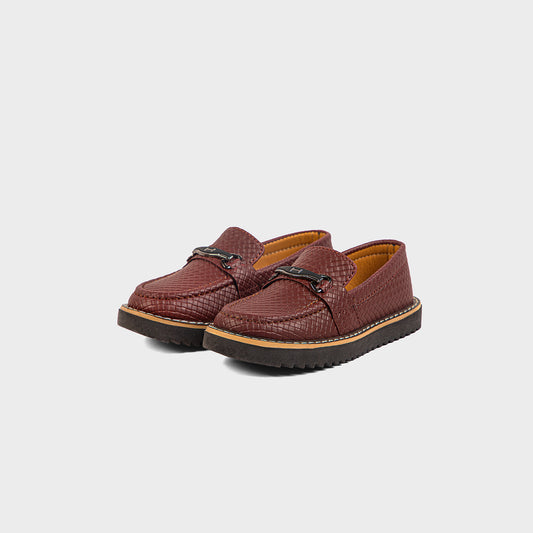 BOYS LOAFERS KF10032-BROWN
