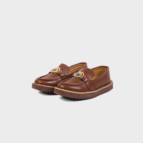 BOYS LOAFERS KF10029-BROWN