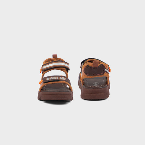 BOYS SANDAL KF10064-BROWN
