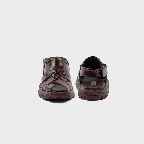 BOYS SANDAL KF10067-BROWN