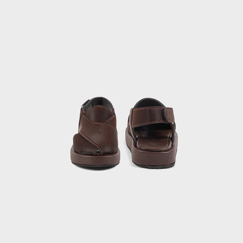 BOYS SANDAL KF10052-BROWN