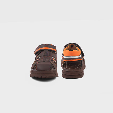 BOYS SANDAL KF10042-BROWN
