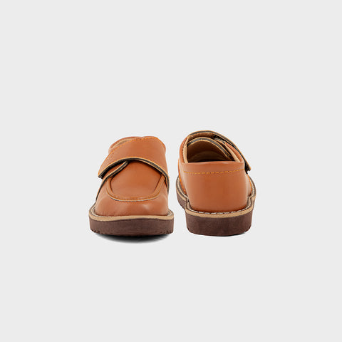 BOYS LOAFERS KF-10095-TAN BROWN