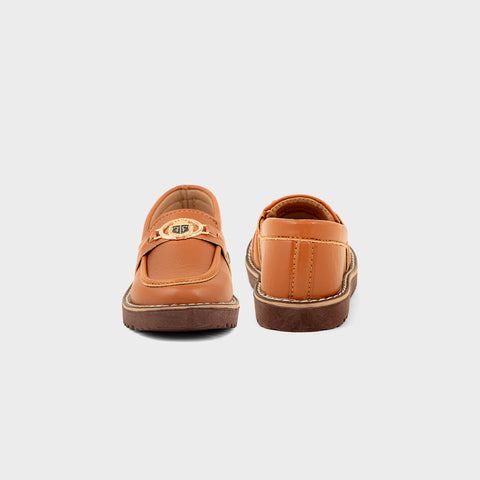 BOYS LOAFERS KF-10097-BROWN