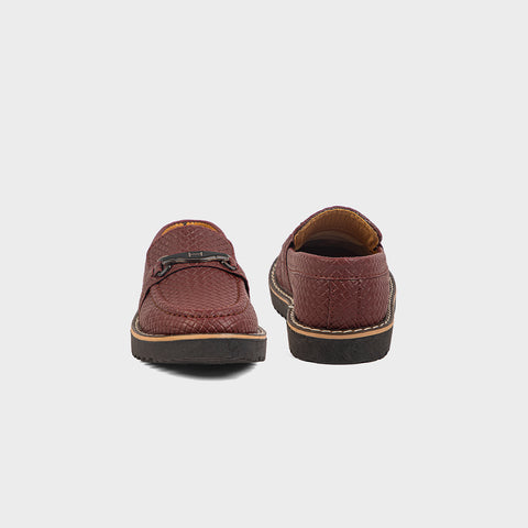 BOYS LOAFERS KF10032-BROWN