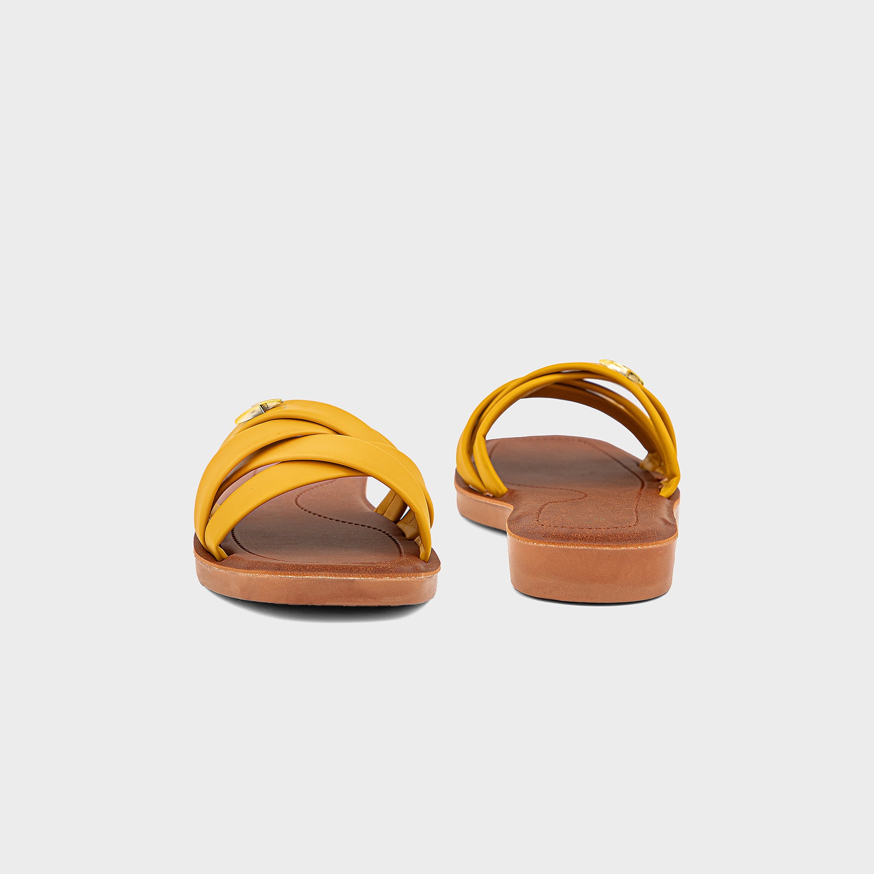 CASUAL SLIP ON KF3009-MUSTARD