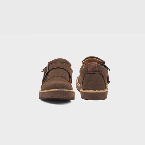 BOYS SNEAKERS KF10013-BROWN