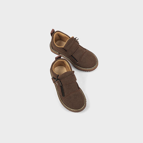 BOYS SNEAKERS KF10013-BROWN