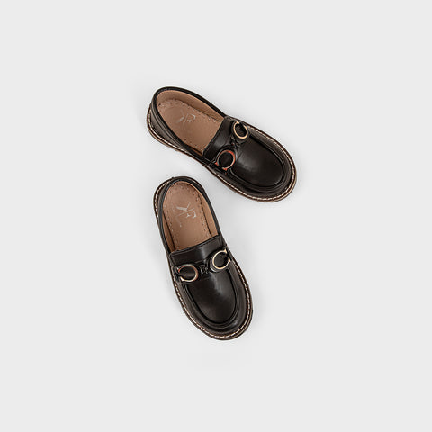 BOYS LOAFERS KF-1102-Black