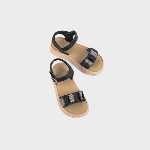 GIRLS SANDAL KF20007-BLACK