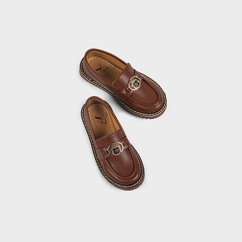 BOYS LOAFERS KF10029-BROWN