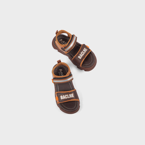 BOYS SANDAL KF10064-BROWN