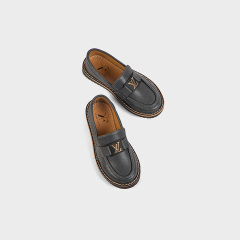 BOYS LOAFERS KF10030-BLACK