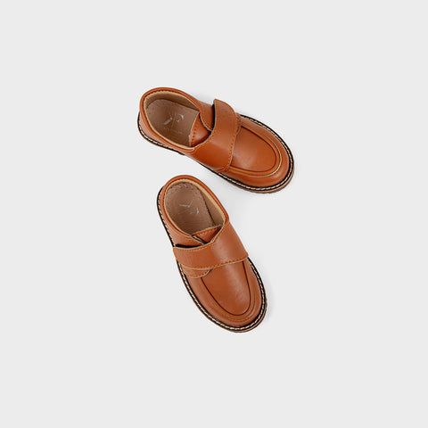 BOYS LOAFERS KF-10095-TAN BROWN