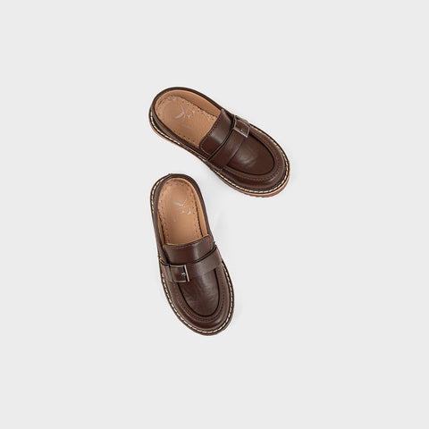 BOYS LOAFERS KF-1108-Brown