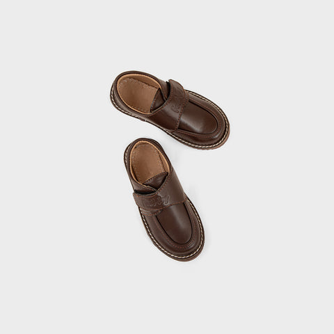 BOYS LOAFERS KF-10093-BROWN