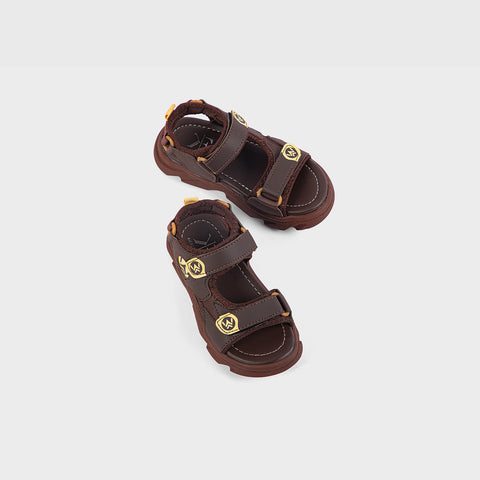 BOYS SANDAL KF10045-BROWN