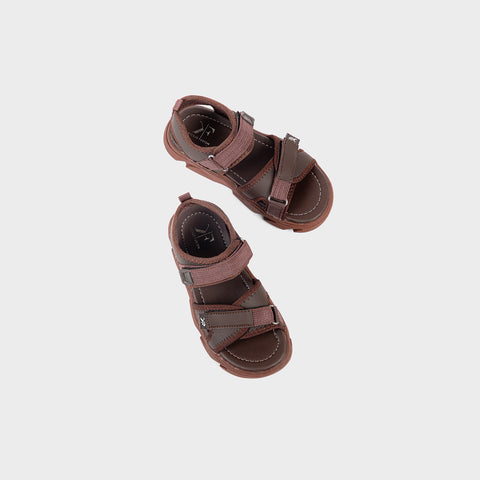 BOYS SANDAL KF10059-BROWN
