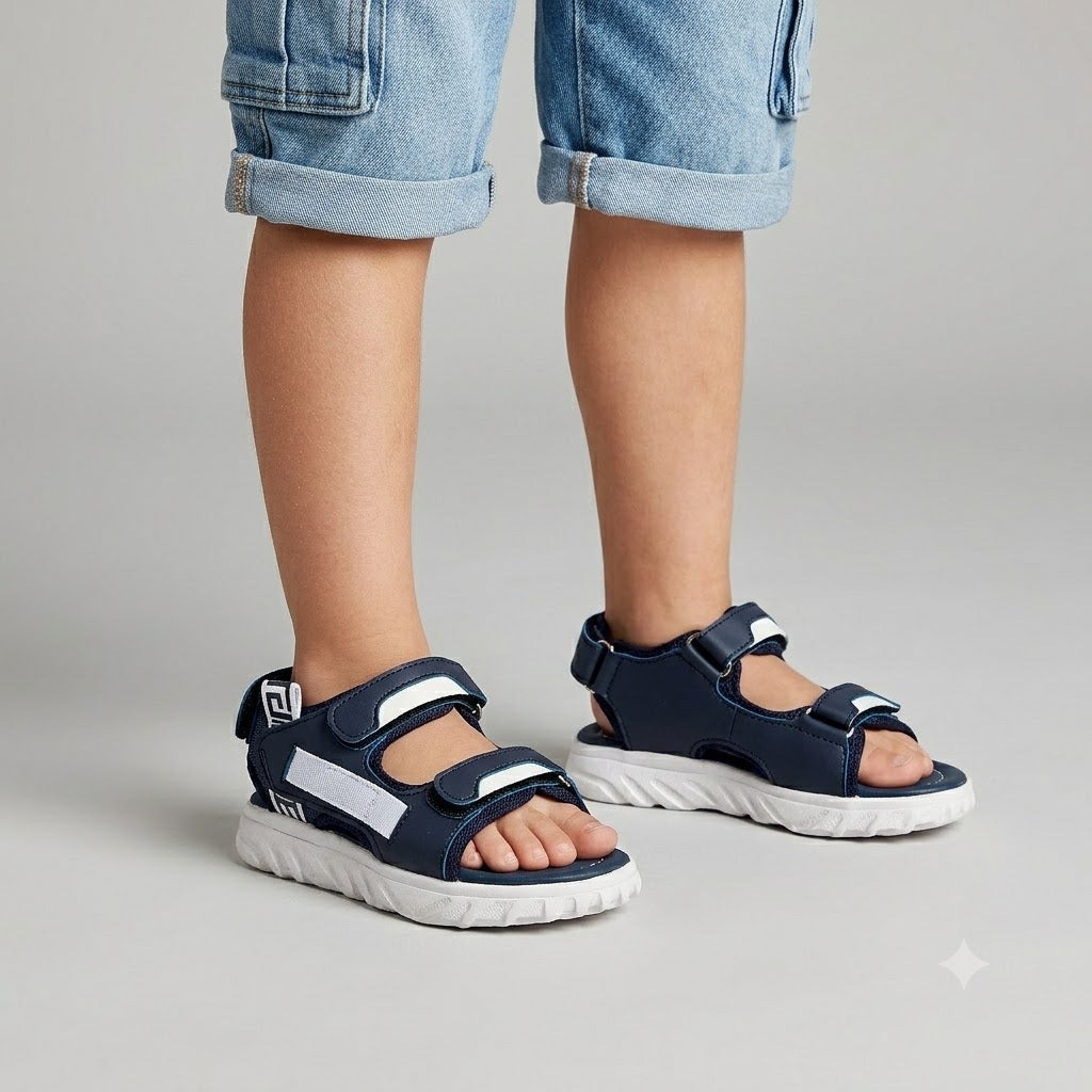 BOYS SANDAL KF10075-NAVY