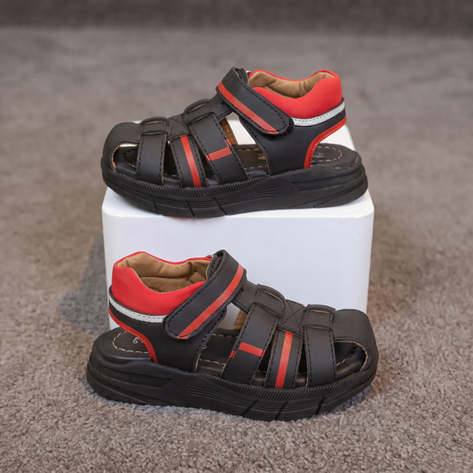 BOYS SANDAL KF10089-BLACK