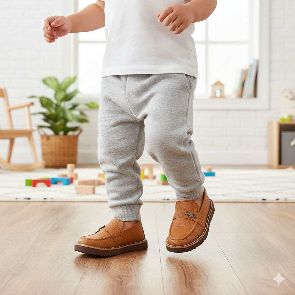 BOYS LOAFERS KF10036-MUSTARD