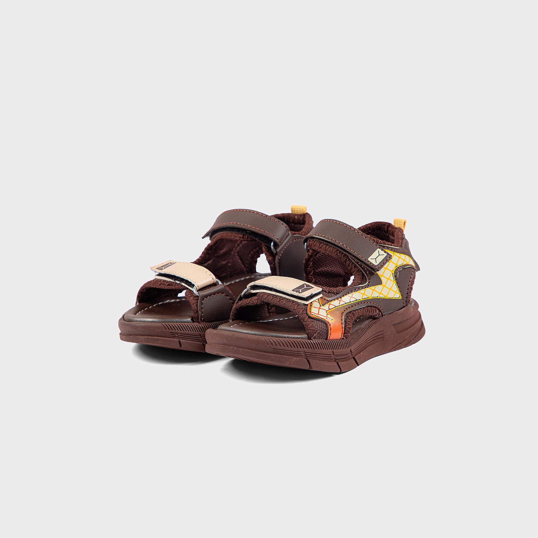 BOYS SANDAL KF10082-BROWN