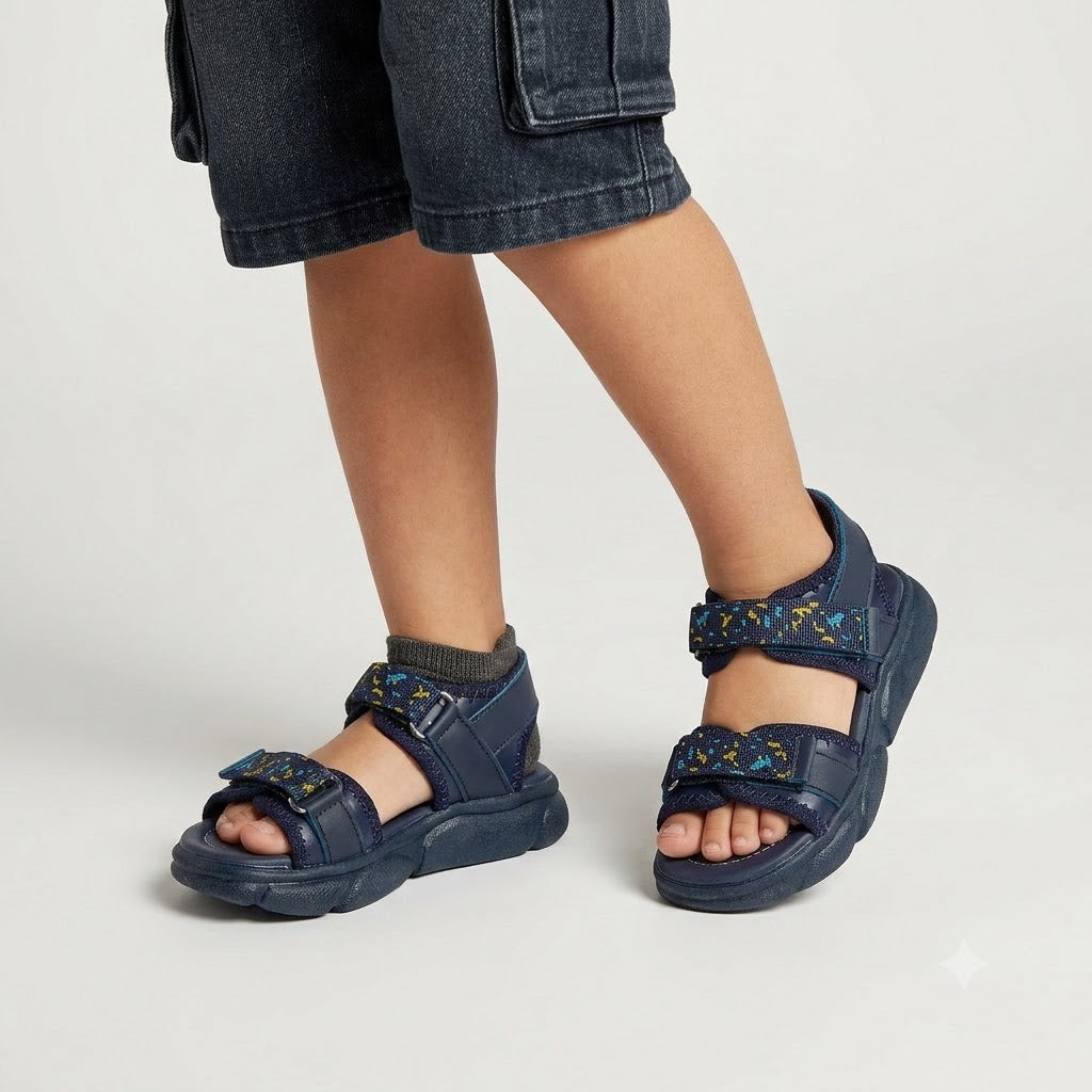 BOYS SANDAL KF10081-NAVY