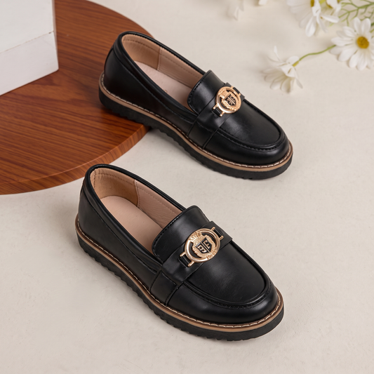 BOYS LOAFERS KF-10096-BLACK