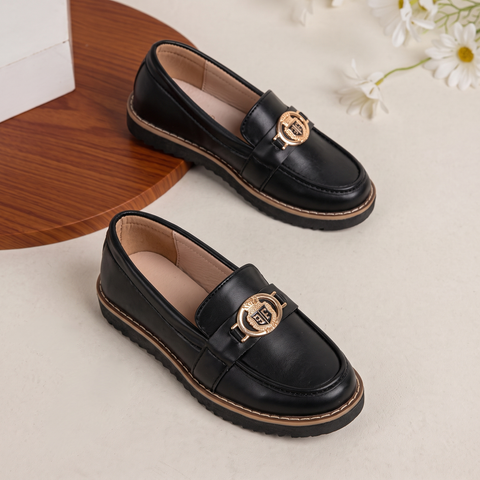 BOYS LOAFERS KF-10096-BLACK