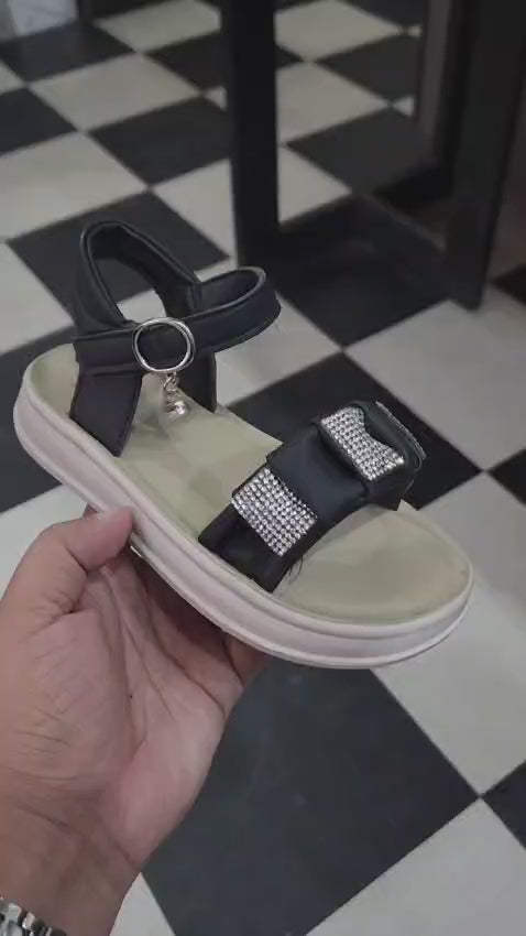 GIRLS SANDAL KF20007-BLACK