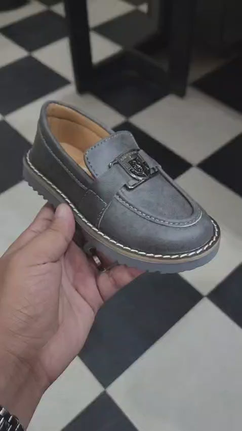 BOYS LOAFERS KF10030-BLACK