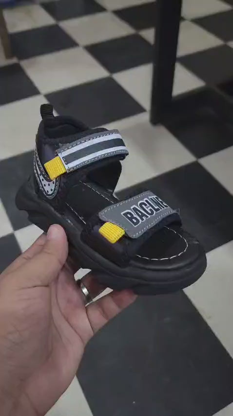 BOYS SANDAL KF10065-BLACK